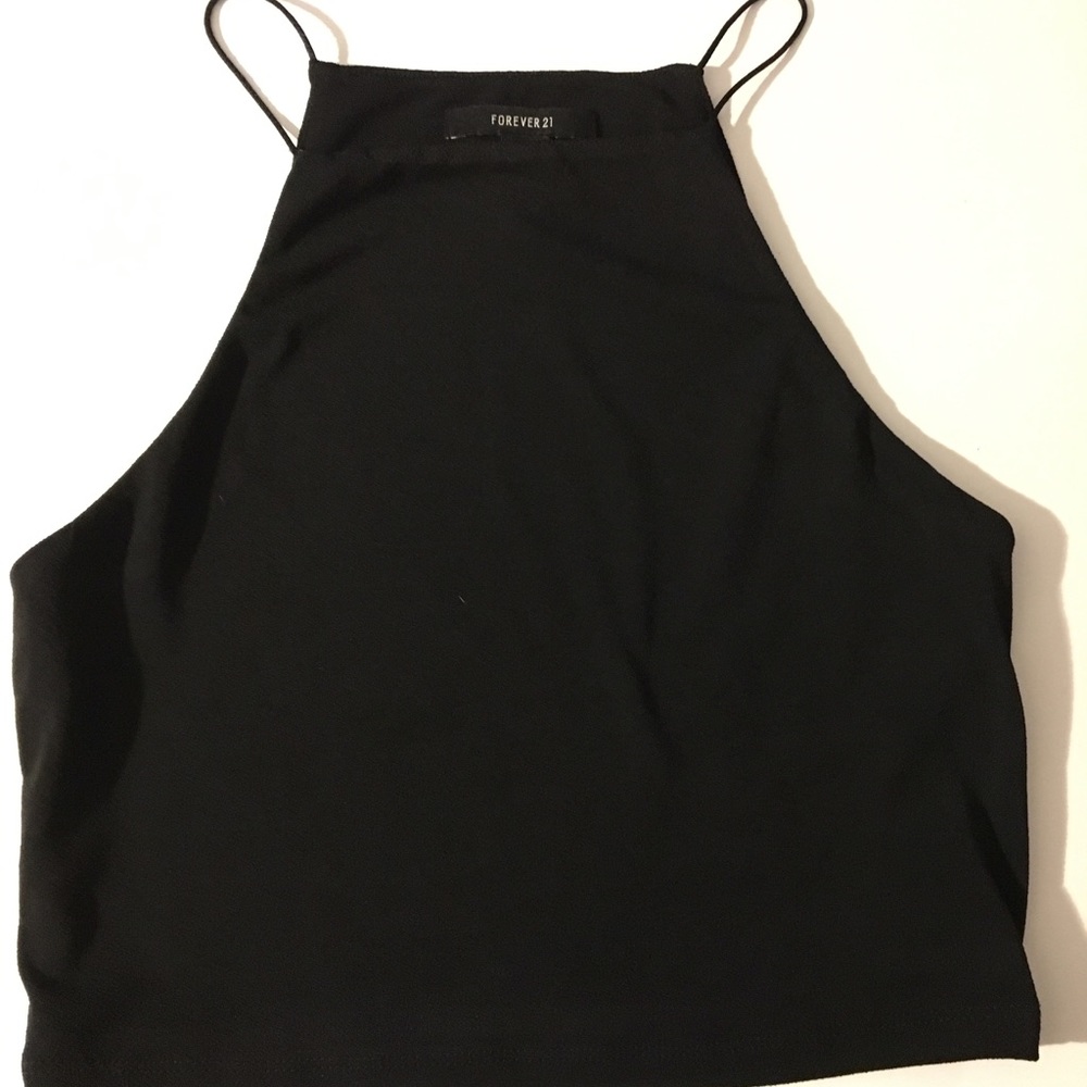 Forever 21 black crop top