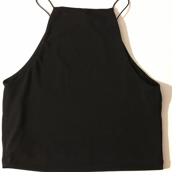 Forever 21 black crop top - Picture 2 of 3