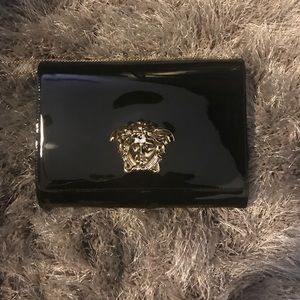 Versace Patent Leather Palazzo Evening Cluch