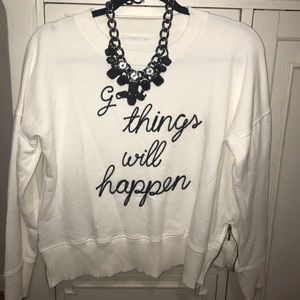 MNG by Mango Sweatshirt w/ Zipper Details on Sides