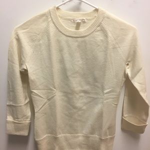 Cream 3/4 sleeve sweater