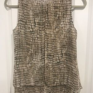 Snake skin pattern flowy tank