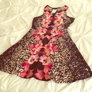 H&M Floral and Cheetah Print Dress