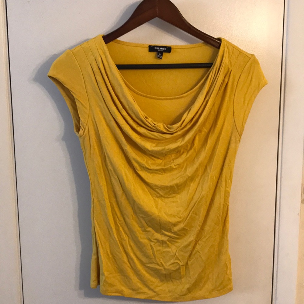 Mustard colored top