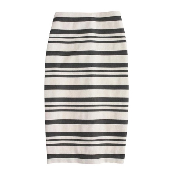 J Crew Double Striped Pencil Skirt - Picture 2 of 7