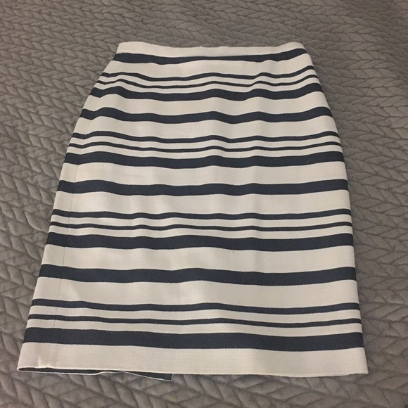 J Crew Double Striped Pencil Skirt - Picture 4 of 7