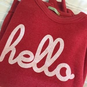 EUC Hello Apparel sweatshirt