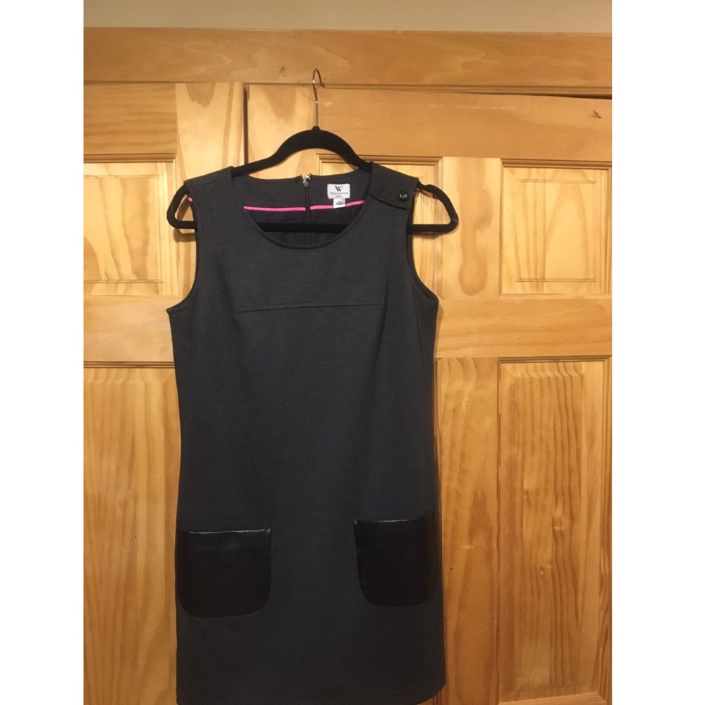 MOD dress with faux leather pockets. | SALE🔥