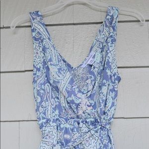 Maternity dress, lightweight pastel blue