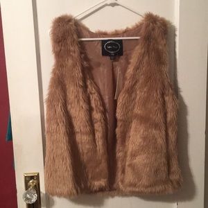 Faux fur vest
