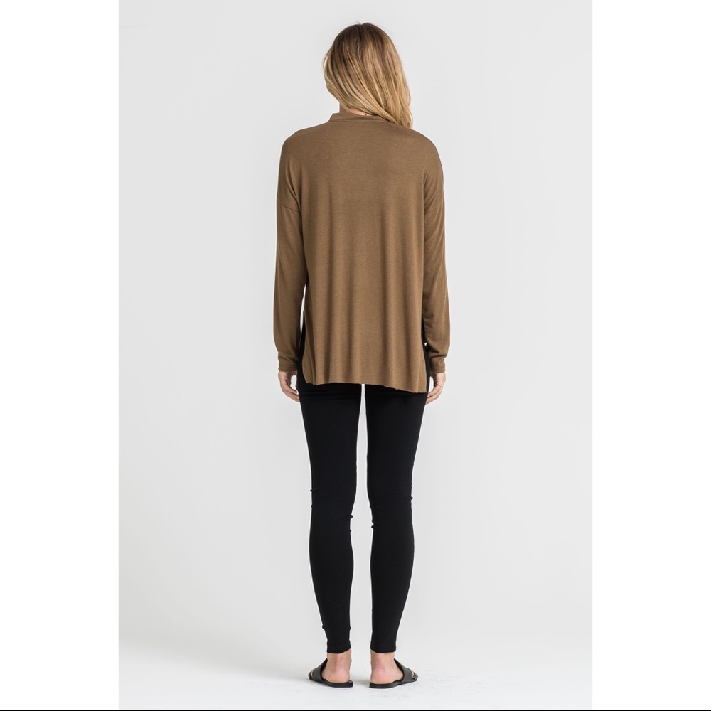 >>LAST<< Charlie Choker Long Sleeve Top - Moss - Picture 3 of 3