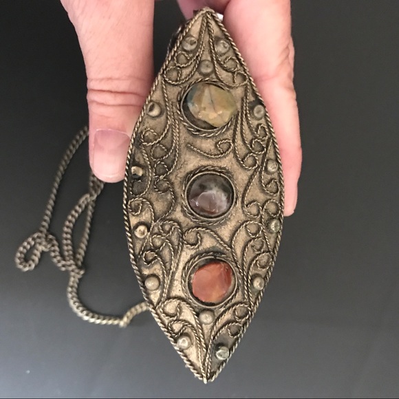 VINTAGE SAJAI SILVER METAL PURSE! From INDIA! - Picture 4 of 8