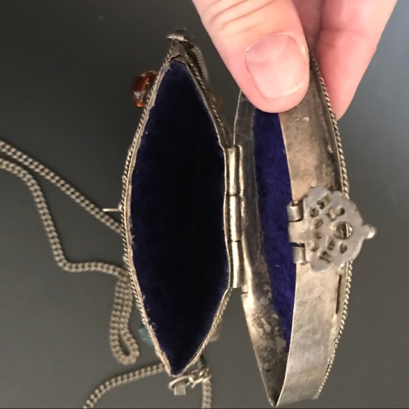 VINTAGE SAJAI SILVER METAL PURSE! From INDIA! - Picture 5 of 8