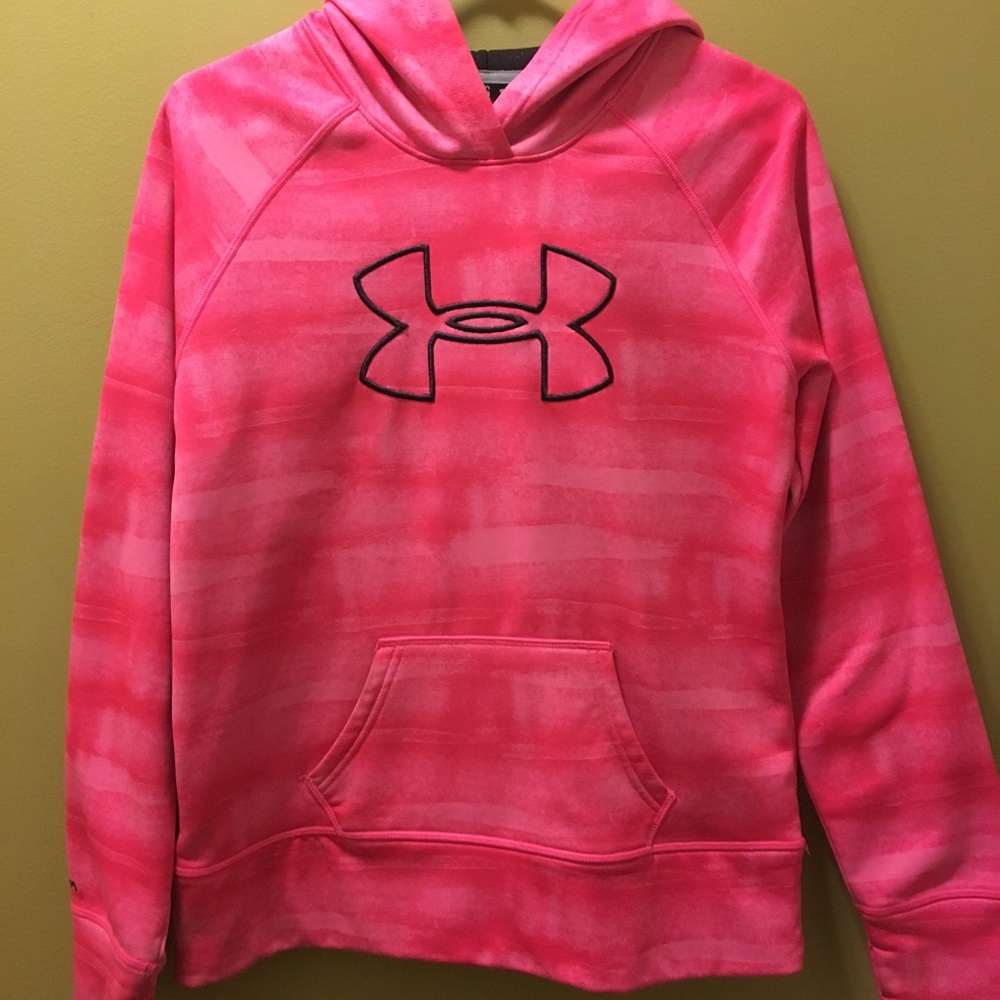 Pink under armor sweatshirt
