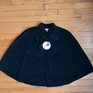 Prabal Gurung Cape with Bow & Sequin Details