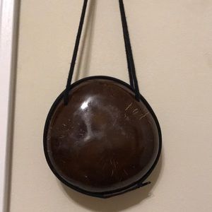 Coconut shell bag handmade purse