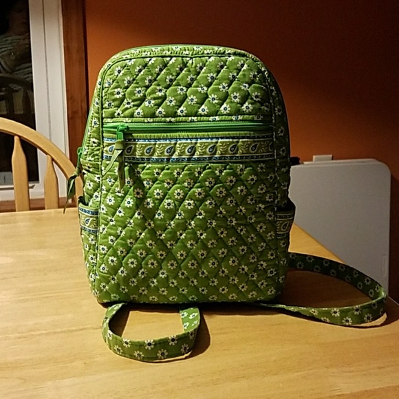 vera bradley green backpack