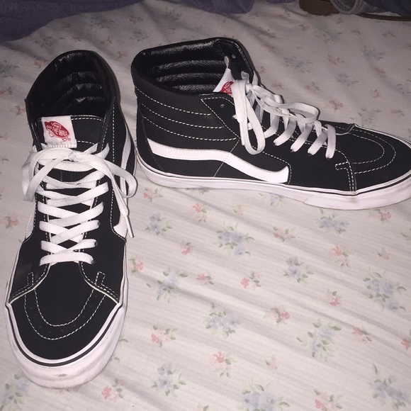 Black HighTop Vans - Picture 1 of 1