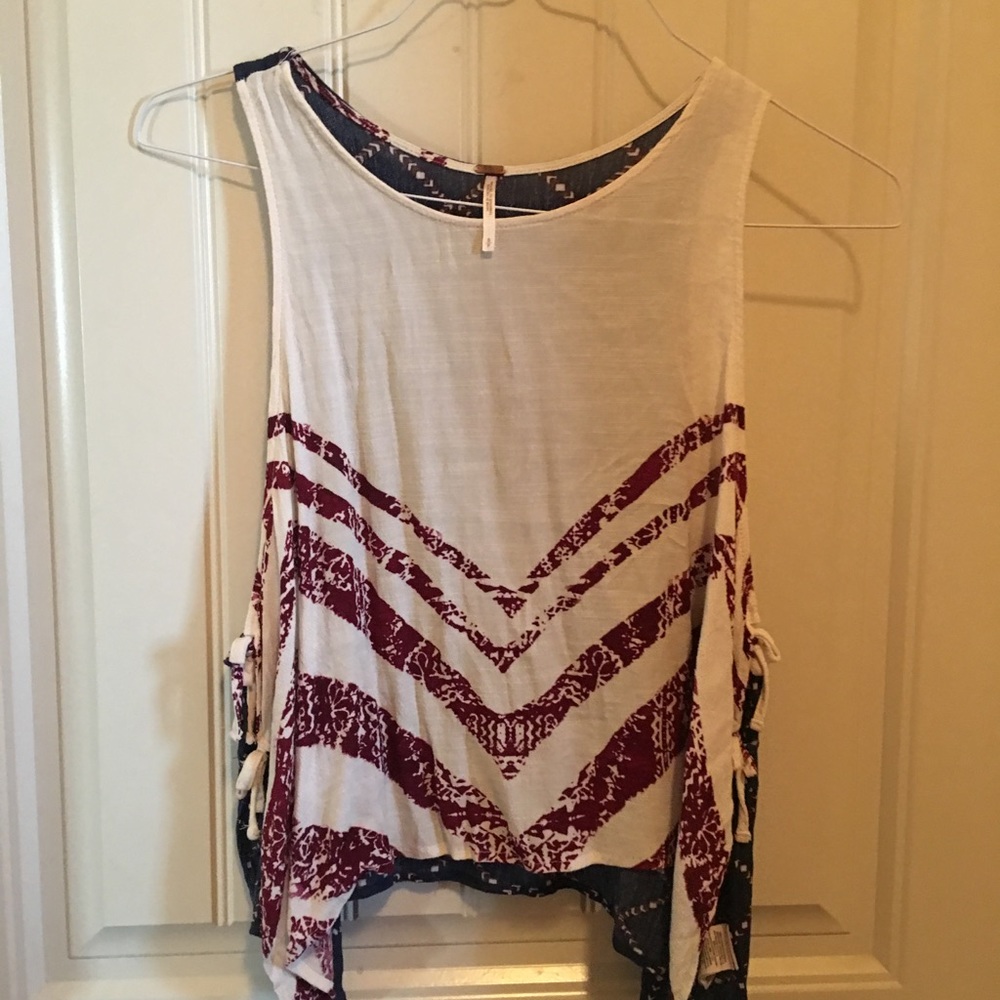 Free People Tank Top w Bow Sides