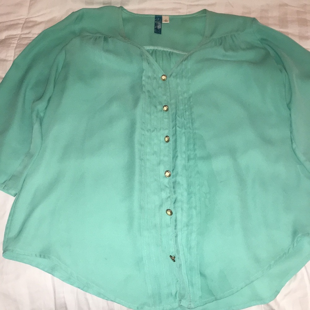 Turquoise blouse