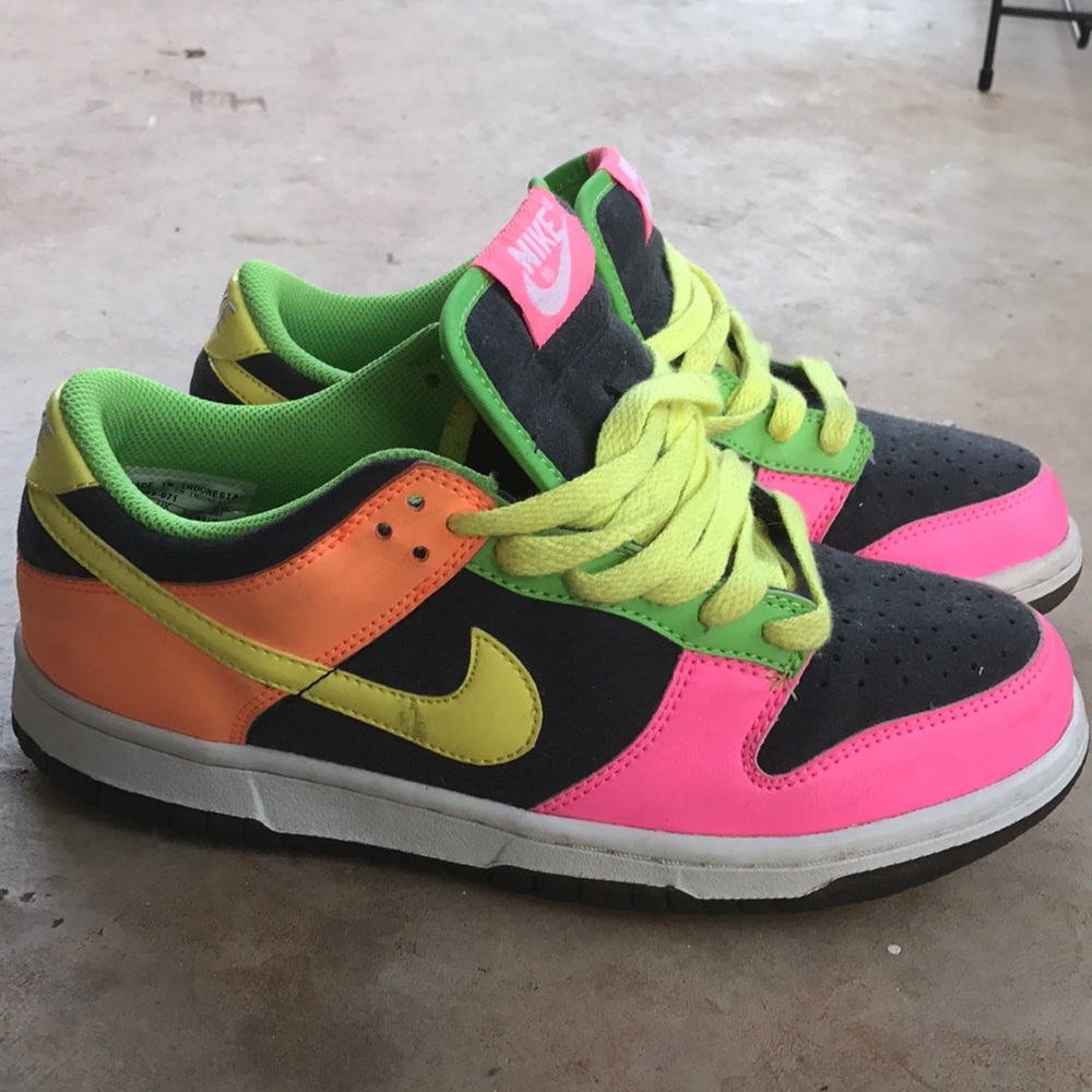 Nikes with neon colors