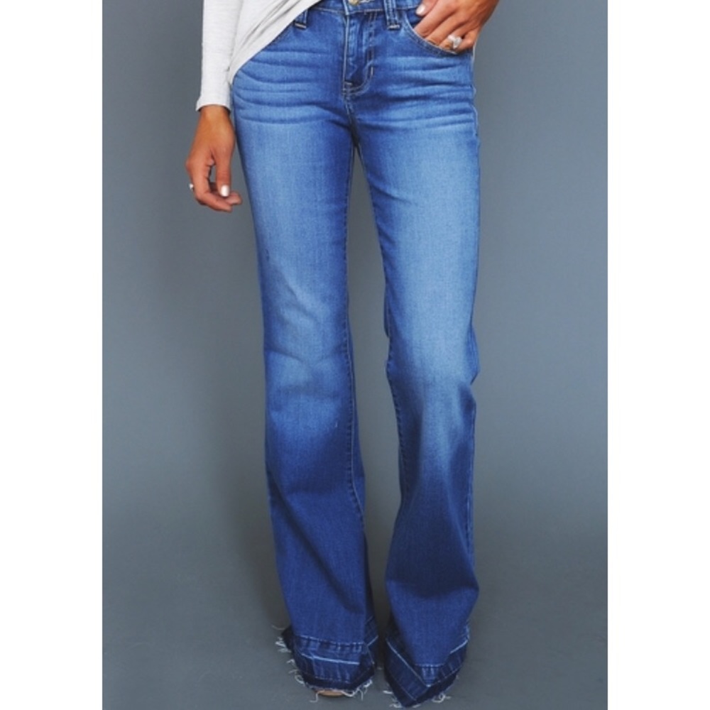 Cute denim flare jeans