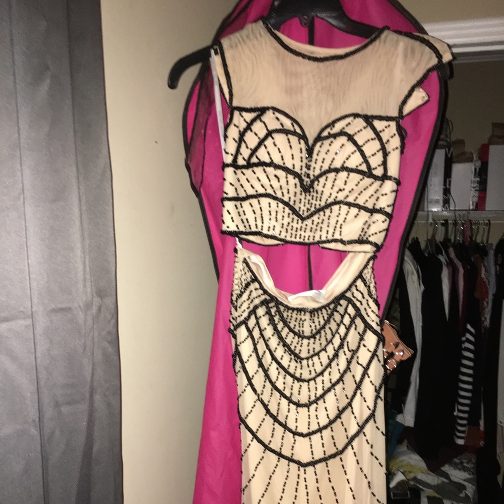 Two piece prom dress
