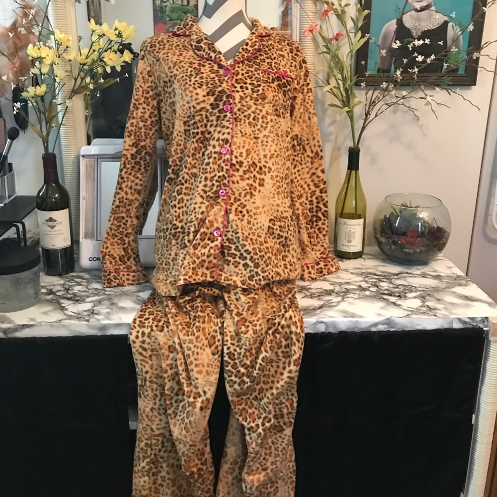 Cheetah pajama set