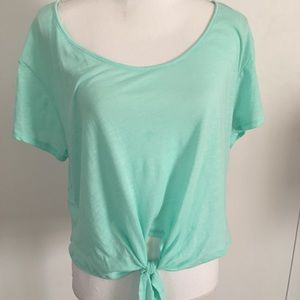 NWT PINK mint green top