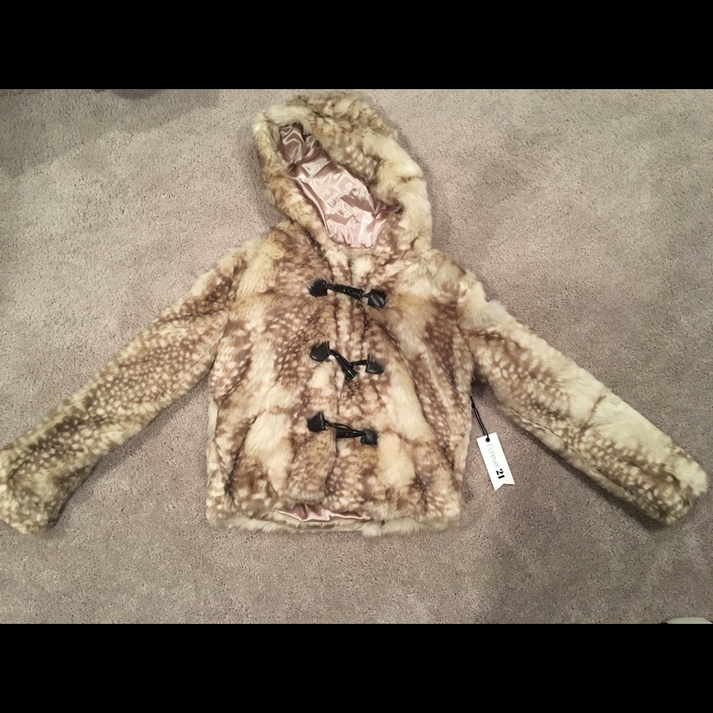 Forever 21 Fur Jacket Brand New With Tags