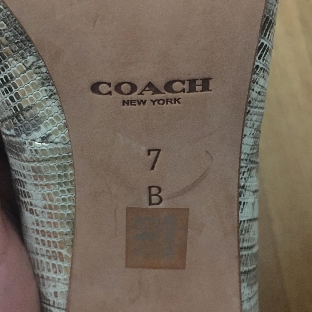 Coach Metallic Heels - Picture 5 of 7