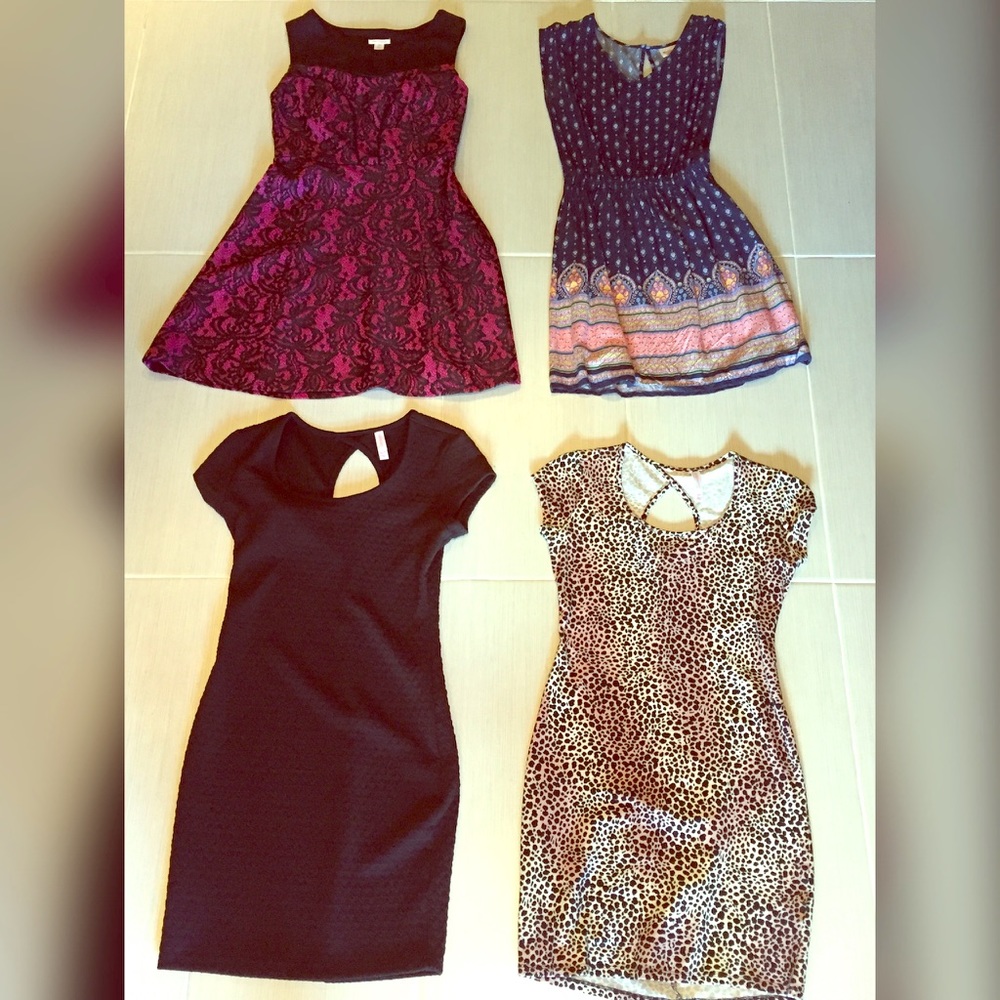 4 gently used dresses bundle