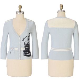 Anthropologie Moth Nautical Cardi