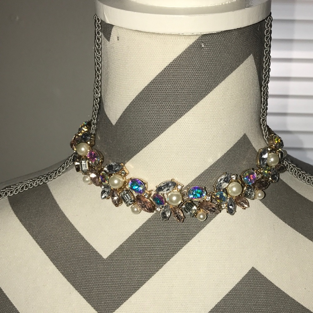 Rose gold glam necklace