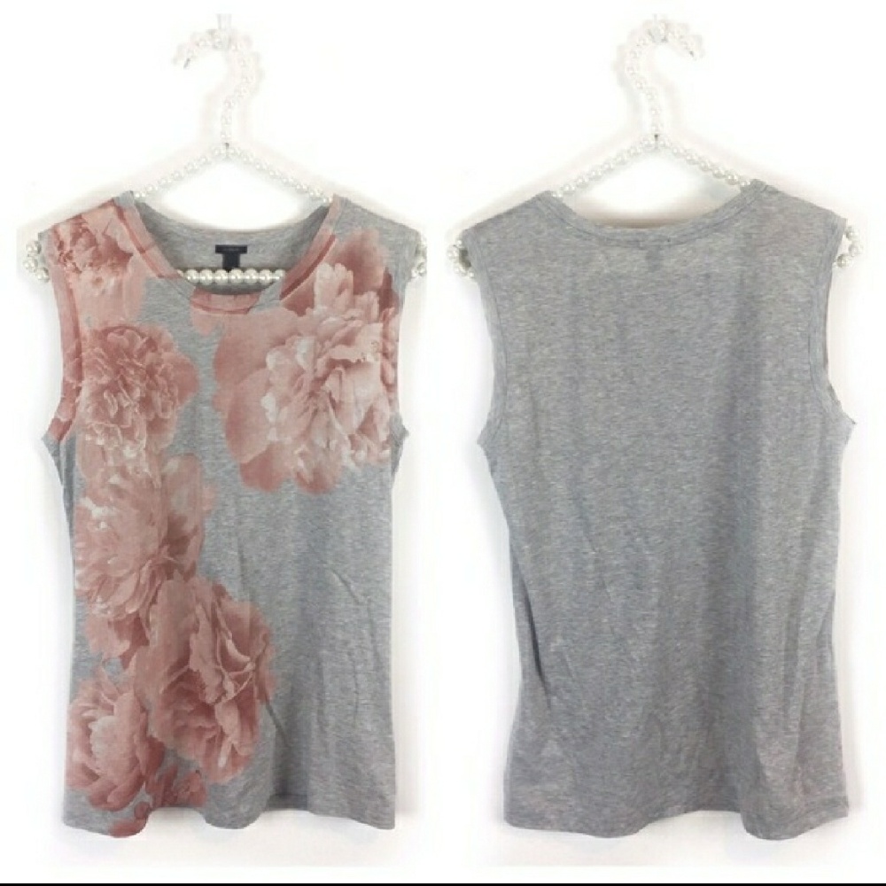 J. Crew / Grey floral tank