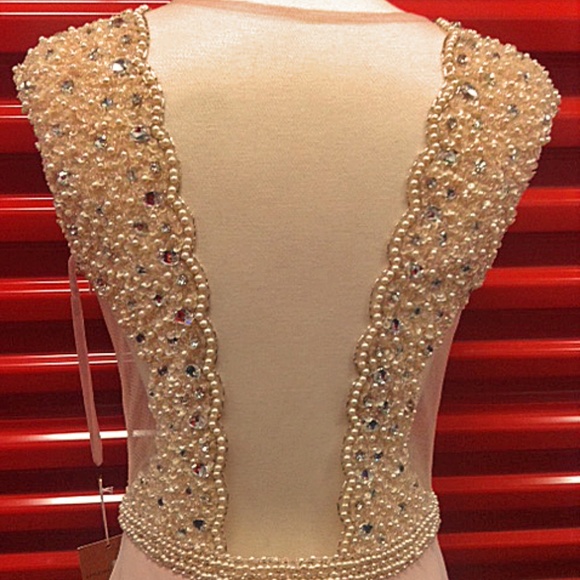 NEW Gown Party Prom Long Evening Dress Pink - Picture 5 of 5