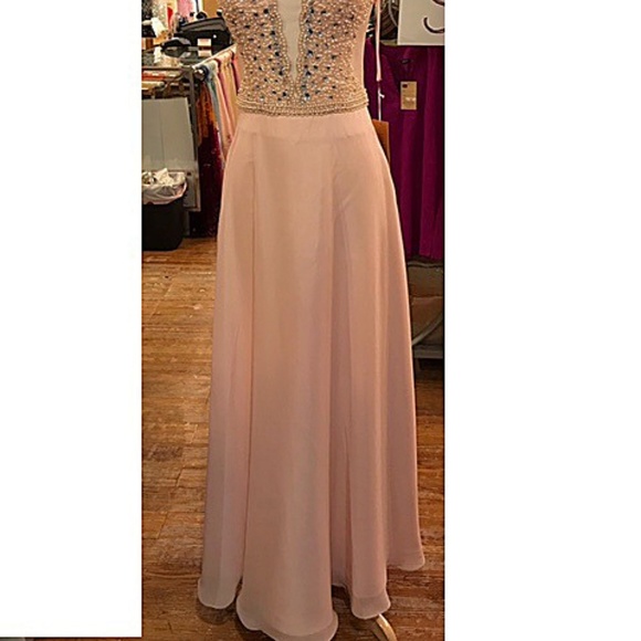 NEW Gown Party Prom Long Evening Dress Pink - Picture 2 of 5