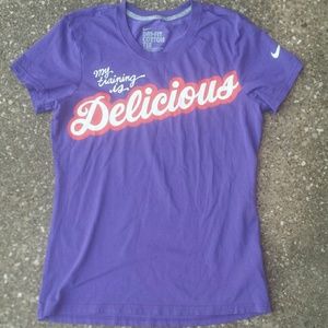 Nike My Training is Delicious Dri Fit Fitted Tee M
