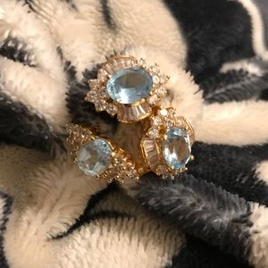 Tanzanite and Diamond Ring & Earring Set