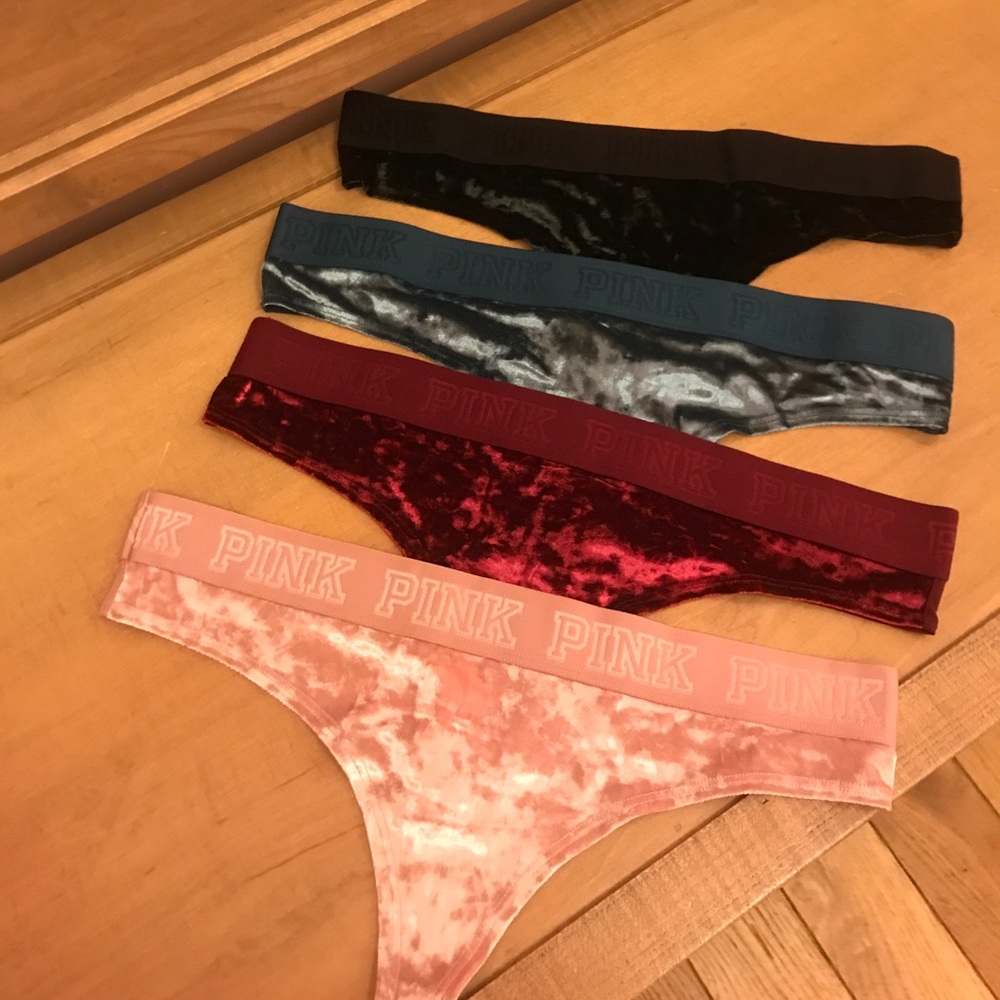 Vs pink velvet panty bundle