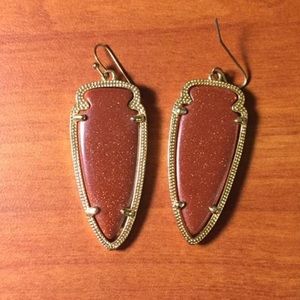 Gold-Stone Kendra Scott Earrings