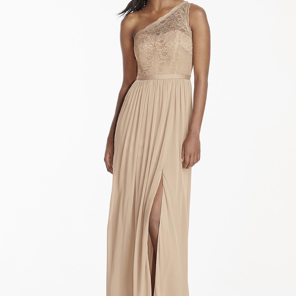 Metallic Gold Bridesmaid Dress