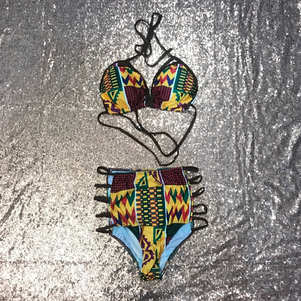 ONLY 1 LEFT LAST CHANCE Bikini Kente African Print