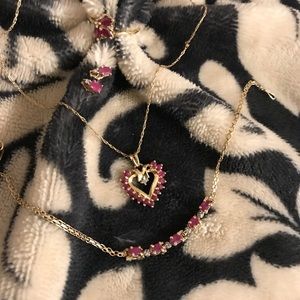 Complete Ruby Jewelry Set