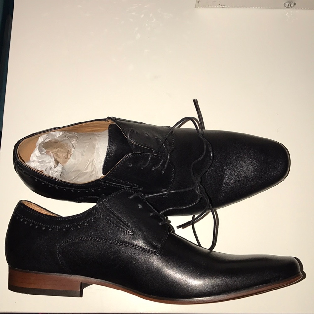 Brand new never worn black men ALDO dress shoes