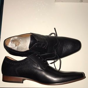 Brand new never worn black men ALDO dress shoes