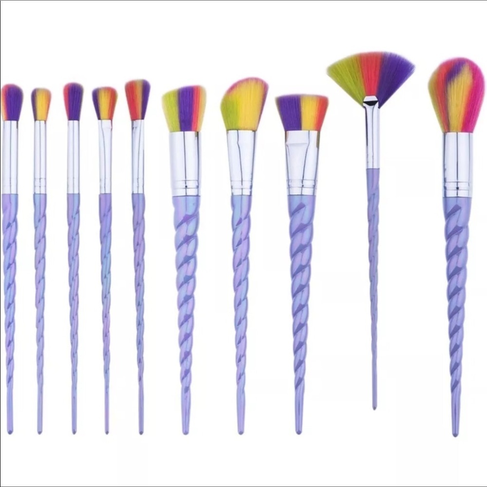New 10pcs unicorn makeup brushes set