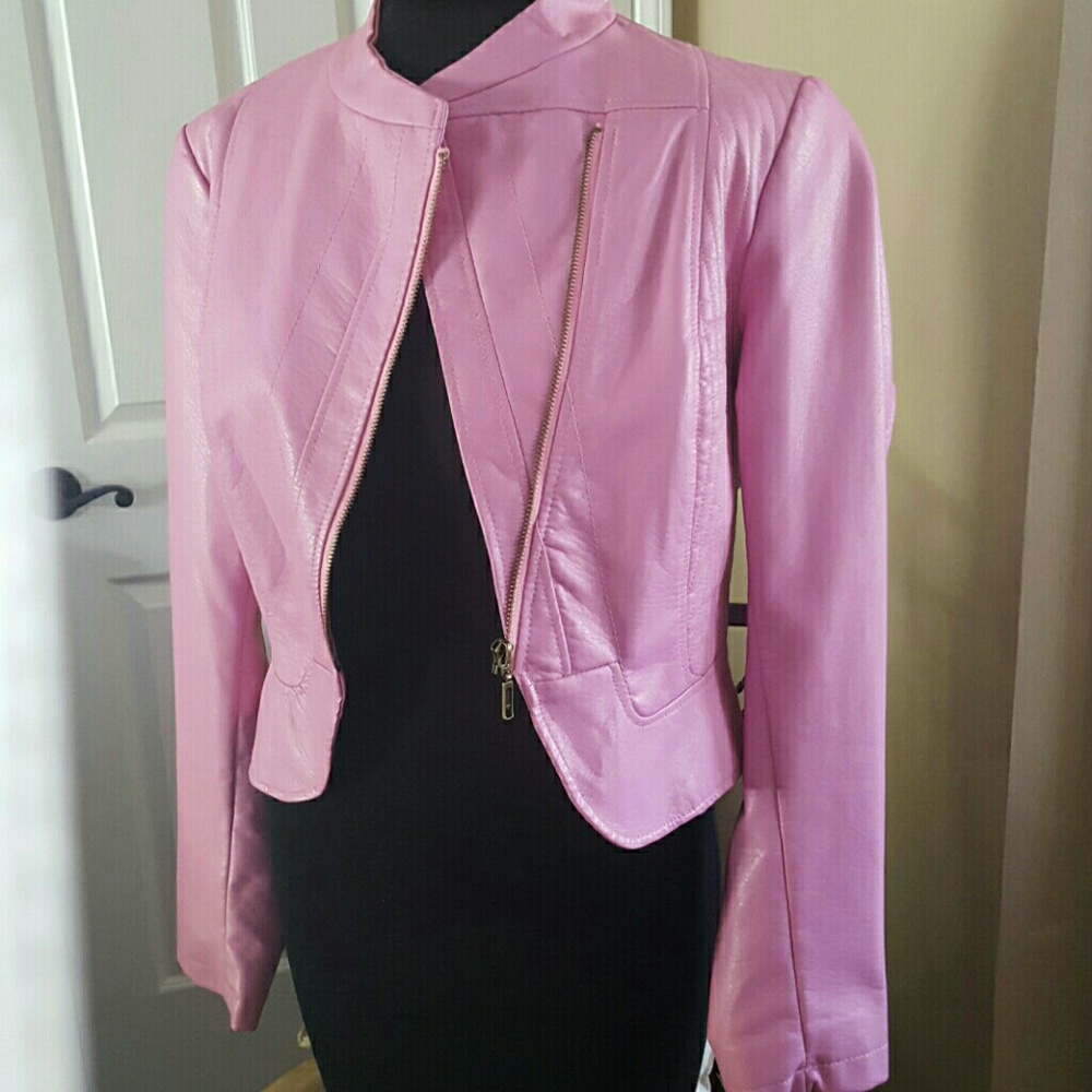 Sold !! A-semetrical gorgeous pink coat