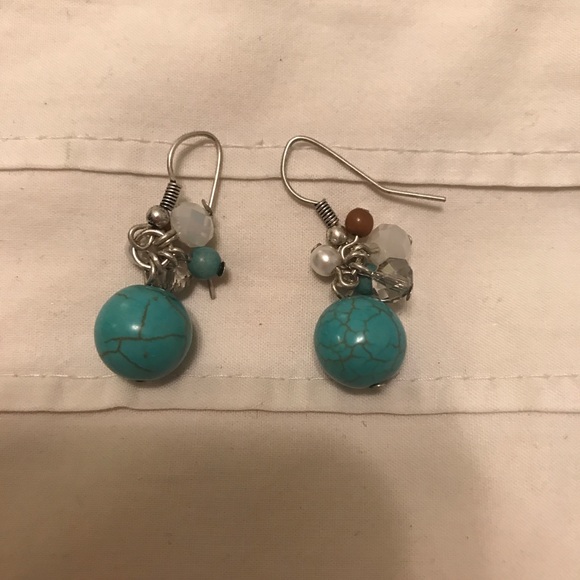 ❤️Turquoise dangle earrings - Picture 2 of 3