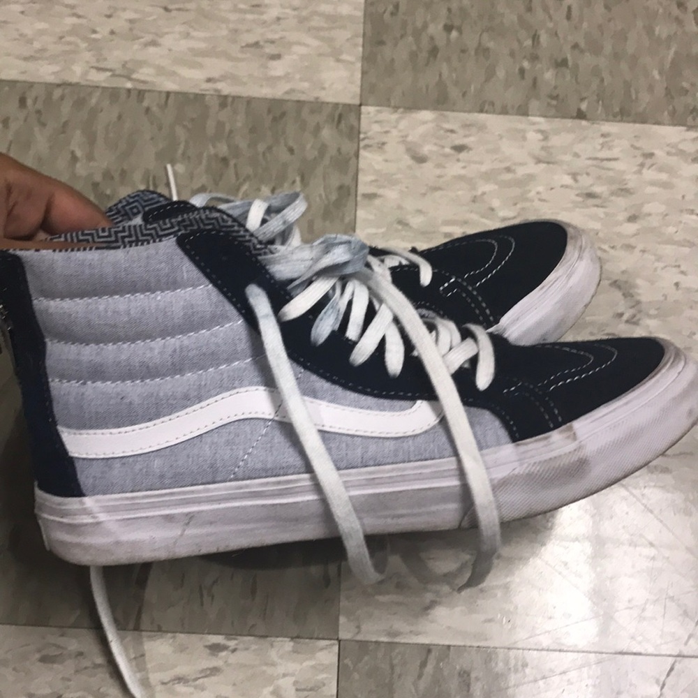 Dark Blue and Chambray Vans